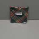 ADOGGYGO Christmas Dog Bandanas with Tassels Edges, Stylish Plaid Dog Christmas Scarf Bib, Multiple Sizes Offered, Plaid Bandanas for Small Dogs (Small)