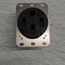 Hubbell HBL9450A Straight Blade Device Receptacle, RTP, Industrial Grade, 3-Pole 4-Wire Grounding, 50A 125/250V, 14-50R