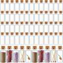 Bokon 200 Pack Mini Glass Jars with Lids 30 ml Small Glass Bottles for Crafts DIY Wedding Graduation Party Favors Message Storage Containers Bulk Tiny Vials for Gifts Decorations and Keepsake Use