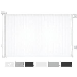 Cumbor Retractable Baby Gates, Mesh Dog Gate for The House, Baby Essentials Extends to 55" Wide, Wide Pet Gate 33" Tall, Long Child Safety Gates for Stairs, Doorways, Hallways, Indoor/Outdoor(White) (55" Wide)