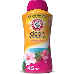 ARM & HAMMER Clean Scentsations In-Wash Scent Booster, Laundry Scent Booster Tropical Paradise scent, 45 Oz (45 Fl Oz (Pack of 1))