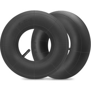 2Pack 16x6.50-8 Tube 16x7.50-8 Lawn Mower Tube with TR-13 Straight Valve Stem for Garden Trailer Golf Cart Tractor ATV Utility Trailer