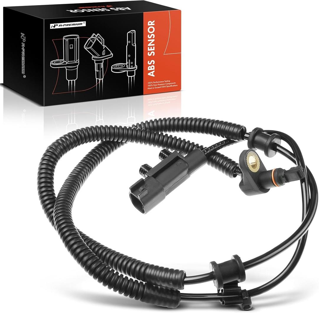 A-Premium Front ABS Wheel Speed Sensor - Compatible with Dodge Nitro 2007-2011 & Jeep Liberty 2008-2012, Front Driver or Passenger Side, Replaces 68004019AB, 68004019AC