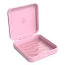 Aligner and Retainer Cases,(2 Pcs) Denture Case, Durable and slim Mouth Guard Case - Pink