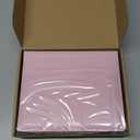 2 Pack Mini Size 3 Ring Binder 1 Inch Rings 5 Colors Dividers Pu Leather Binders 5.5" X 8.5" Holds 200 Sheets Paper Three Ring Binder DRing with Pen Loop 1 Pockets School Office (Purple&Pink)