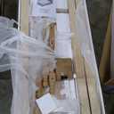 Merax Full Bedframe with Full Size Trundle and Footboard, Vintage Wooden Daybed Platform Bed with Natural Rattan Headboard, Noise-Free, No Box Spring Needed, Antique Walnut