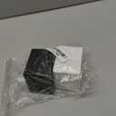 2 Pieces Portable Square Cube Shaped Interview Mic Microphone Flag Station Logo Superior ABS Material, Black and White (7x7x5.2 cm)