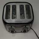BLACK+DECKER 4-Slice Toaster, Extra Wide Slots, 7 Shade Settings, 1400 Watts, Frozen and Bagel Buttons, Toast Shade Selector, Extra Lift (Black with Stainless Steel Accents)