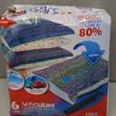 6 Pack Large Vacuum Storage Bags for Comforters, Blankets & Clothes  Vacuum Sealed Compression Bags with Hand Pump  Space Saver Storage Bags for Bedding, Moving, Travel & Organization