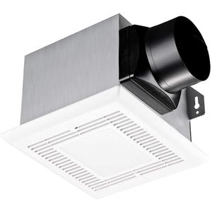 Tech Drive Bathroom fan with light 80 CFM, 2.0Sone No Attic access Needed Installation,Very Quiet Ventilation and Exhaust Fan With LED light 4000K 600LM