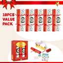 JOYIN 10 Pack Christmas Non-Snap Party Favor, Classic Table Favor Includes Party Hat, Jokes & Gifts, Christmas Table Decorations for Holiday Dinner Traditions Party Supplies