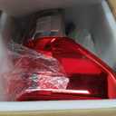 HECASA LH Tail Light Compatible with 2007-2013 Toyota Tundra Pickup Halogen Rear Brake Tail Lamp Assembly Replacement for 815600C090 TO2800183 (Red Lens+Clear Lens+Chrome Housing)