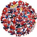 50Pcs Spiderman Sticker for Kids, Cool Superhero Cartoon Waterproof Vinyl Decal for Teen Girl Water Bottle Skateboard Notebook Phone Guitar Bike (Spider)