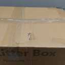 16'' High Sides XXXL All Stainless Steel Cat Litter Box with Lid,8'' Deep Metal Litter Box for Big Cats,Extra Large Litter Boxes with High Wall Enclosure,Anti-Leakage,Never Absorbs Odors,Non-Sticky