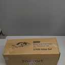 Zakkart 2PC Easy Seat Cat Perch for Window Sill - Hammock Design w/Pine Wood & Robust Metal Frame - Cat Window Seat for Large Cats and Kittens (Dark Stained Wood w/Gray Bed, Large (26''W x 14''D)