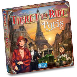 Asmodee Ticket to Ride Paris Board Game - Train Route-Building Strategy Game with Detailed Parisian Buses, Fun Family Game for Kids & Adults, Ages 8+, 2-4 Players, 10-15 Min Playtime