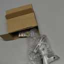 Flag Pole Holder, Anovo Flag Pole Brackets Mount Outside House Heavy-Duty Aluminum Metal Rust Proof Bracket 1" Inner Diameter 2 Positions with Hardwares for Outdoor Wall Mounting Porch( Silver-1 Pack)