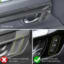 For Honda CRV 2023 2024 2025 2026 EX-L, Sport Touring Hybrid Interior Door Panels Protetive Cover, Cool Sporty Carbon Fiber Grain Interior Accessories for CR-V, Luxury Interior Upgrate Trims- Carbon