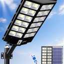 JAYNLT Y-9800W Solar Street Lights Outdoor,6500K Commercial Parking Lot Lights Dusk to Dawn, Waterproof Solar Security Flood Lamps with Motion Sensor and Remote for Yard, Garage, Driveway (1Pack)