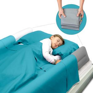 BANBALOO - 2-Pack Inflatable Bed Bumper for Children - Child Fall Protection, Inflatable Travel Bed Rail, for fold-Away, Single, Double, Queen Size, King Size and Montessori beds
