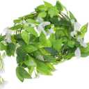 Amosfun Wedding Wisteria Vine Long Artificial Flower Garland for Decoration for Weddings Parties and Home Decor Lifelike Faux Wisteria Flower Vines Enhance Festive