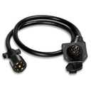 Gubrdfrsod 7 Way Trailer Plug Extension 3 FT, 10-14AWG 7 Pin Trailer Extension Trailer Pigtail 7 Way Trailer Wire Brass 7 Pin Trailer Plug 7 Blade Trailer Connector Gooseneck Trailer Wiring Harness