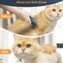 oneisall Pet Clipper for Cat Matted Hair, Pet Shaver for Cats Quiet Pet Clippers Waterproof Cordless Cat Clippers for Matted Long Hair with Storage Bag (Green)