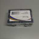 2 x Wire Heat Shrink Tubing Kit-140Pcs 3:1 Heat Shrink Tube Wire Shrink Wrap Electrical Waterproof Automotive Marine Heat Shrink Wrap Tubing Assortment with Adhesive Lined for Wires, Black