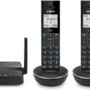 VTech LS6331-2 Expandable Cordless Phone 2 Handsets with DECT 6.0 Desk/Wall Mountable Transmitter, Bluetooth Connect-to-Cell, Full Duplex Handset Speakerphone, Landline Phone with Smart Call Blocker