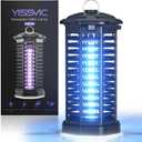 YISSVIC Bug Zapper Outdoor Indoor Waterproof Electric Mosquito Lamp Fly Zapper Killer Effective 4200V Plug in for Home Patio Office Courtyard