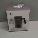 BIZEWO Milk Frother Electric, Warm and Cold Milk Steamer, 4 IN 1 Automatic Milk Warmer Stainless Steel with Touch Screen for Coffee, Latte, Macchiato, Cappuccino, Hot Chocolate (Gray)