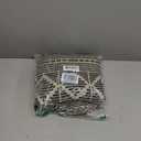 Bloomingville Soft Recycled Cotton Blend Throw with Diamond Pattern, Green and Beige