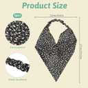 2 x 5 Pcs Floral Hair Scarf Elastic Headband, Bohemia Bandana Triangle Headscarf Flower Print Head Wrap Scarf Hair Accessories Headwear for Women(Mix Color)