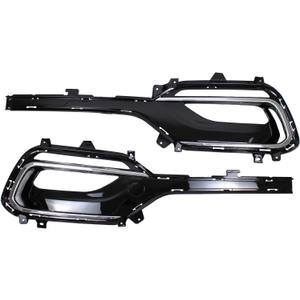 2Pcs Front Driver and Passenger Side Fog Light Bezel for Hyundai Santa Fe Sport 2017-2018