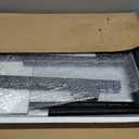 Tilt-Swivel Dual Black Desktop Bed Side Table Tray with Wheels, Adjustable Height Laptop Over Bed Table, Folding Lightweight Hospital Bed Table