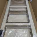 3 Step Ladder, 3 Step Stool for Adults, Folding Step Ladder with Secure Footing, Widened Pedal, Aesthetically Pleasing Looking, Blends Right into Domestic Rooms, Cream Chocolate