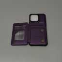 Vinich for iPhone 15 Pro Max Wallet Case with Card Holder, RFID Blocking Credit Slots Kickstand Shockproof Phone Cover Fit for iPhone 15 Pro Max 6.7" Purple