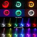 20W Pinspot Light, Czgor RGBW 4 in 1 LED Spot Light with 24 LEDs Ring Lights, Manual Focus Disco Ball Spotlight, Soft Cozy Stage Effect Lighting for Wedding, Party, Christmas