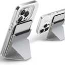 MOFT MagSafe Wallet Phone Stand Compatible for iPhone 16/15/14/13/12 Series Strong Magnetic,Vegan Leather Phone Card Holder with 3 Viewing Angles, Misty Cove