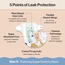 The Honest Company Diapers, Value Pack, Leak Protection, Size 5, 126 Count