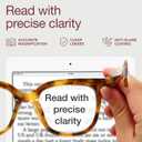 Miyya Stylish Reading Glasses for Women, Cheaters Eyeglasses, Oversized Blue Light Readers, Fashion Eye Glasses, +1.5
