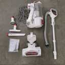 Shark NV501 Rotator Professional Lift-Away Upright Vacuum with HEPA Filter, Swivel Steering, LED Headlights, Wide Upholstery Tool, Dusting Brush & Crevice Tool, White/Red