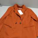 EXLURA Women's Business Blazer and High Elastic Waist Pant Suit Set Loose Fit Casual Fall Winter 2 Piece Suits for Work,S