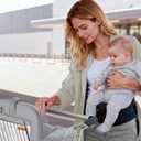 Shopping Cart Cover for Baby Girl and Boy, High Chair Cover for Restaurant, Padded Grocery Cart Seat Cover & Swing Insert for Infant & Toddler, Durable Machine Washable (Dark Grey)