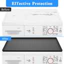 2PCS 23.6''x19.7'' Washer and Dryer Top Cover Mats, Non-Slip Silicone Laundry Machine Protector, Waterproof Rubber Mat for Washing Machine & Dryer (Dark Gray)