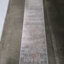 Modavari Cora Runner Ivory Ocean Rug, 8 x 2 ft