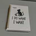 3 Units Funny Black Cat Notebook, Cat Gifts for Cat Lovers Girls Women, Cat Journal, Cat Mom Gifts, Cute Notebook, I Do What I Want, Spiral Notebook 5.5x8.3.