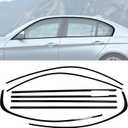 Stainless Steel Window Trim Chrome Delete for BMW E90 2006-2011 Black Window Trim Blackout Kit