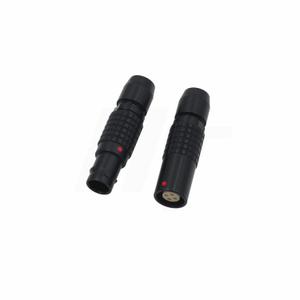 Black 1B FGG PHG 305 5 Pin Connector Male Female Circular Push Pull Free Socket and Cable Plug Compatible for Lemo (5-pin, Black)