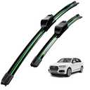 DIOCNAD Compatible With Audi Q7 2016-2024 Wiper Blades Front Windshield Wipers Water Repellent Available in All-Seasons OEM Quality 2PCS 26"+26" Pinch Tab